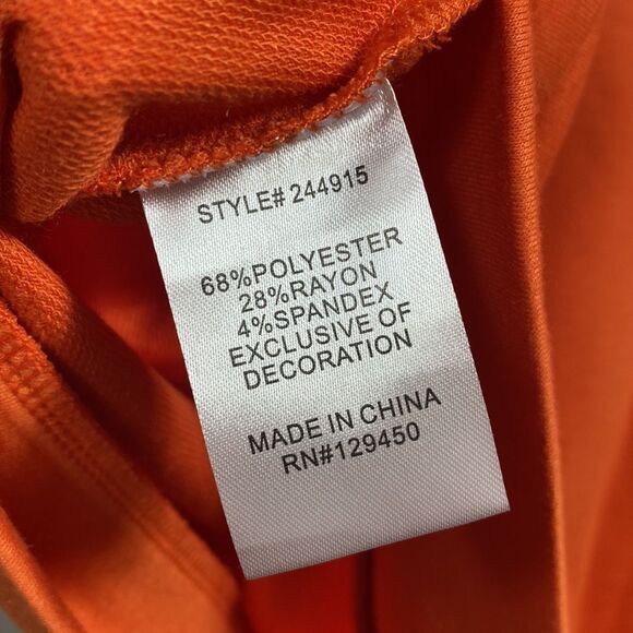 Pumpkins & Potions Happy Halloween Leopard Pumpkin Sweatshirt Orange Size M - Picture 10 of 12